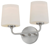 Maxim 12092SW Bristol 2 Light 10" Tall Bathroom Sconce - Satin Nickel