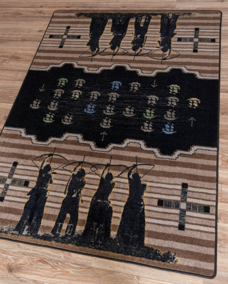 The Invaders, Brown, 5'x8'