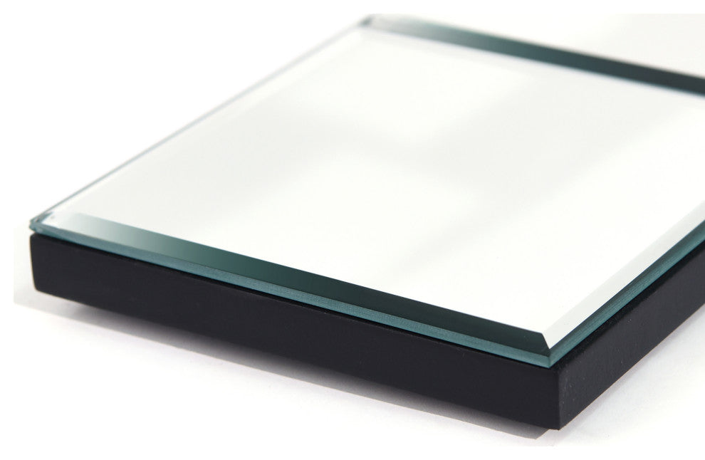 Elegant Cluster Wall Mirror,Beveled Squares Mirror,Bathroom Mirror, 32"x32"