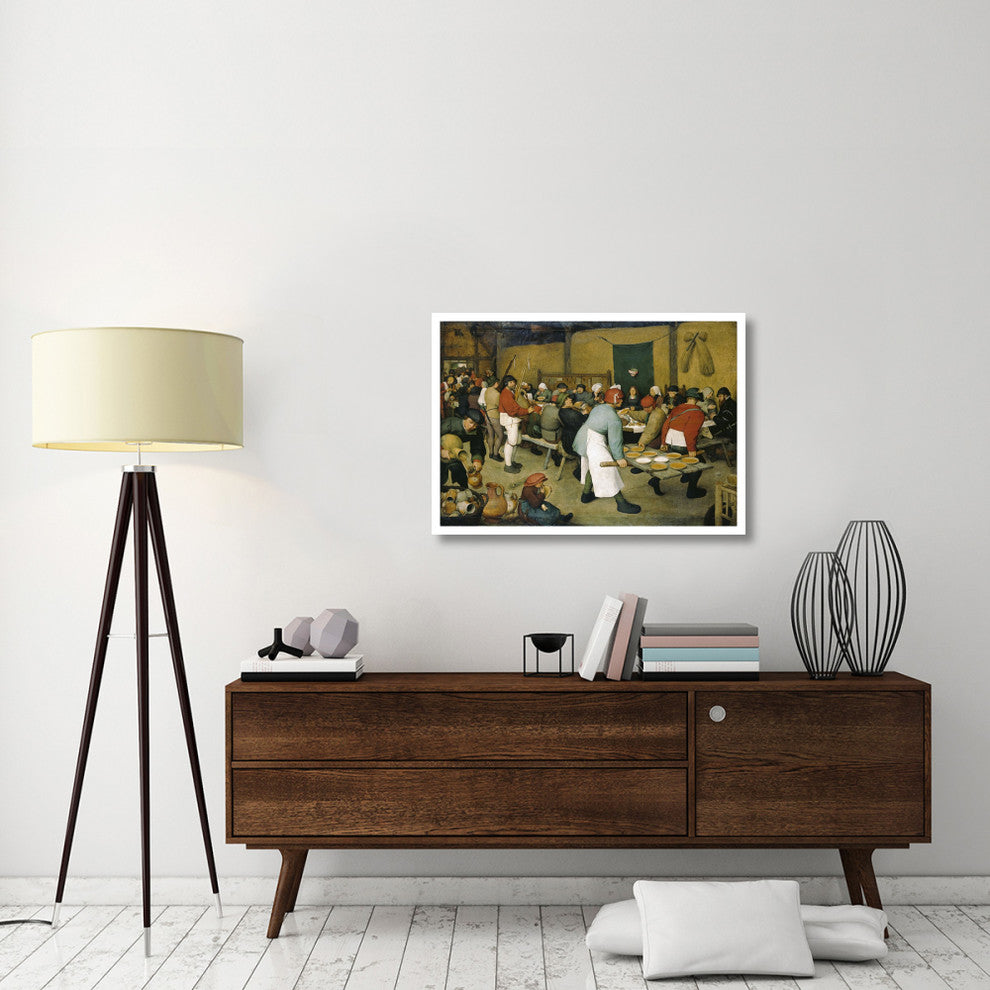 "The Peasants' Wedding" Digital Paper Print by Pieter Bruegel the Elder, 38"x27"