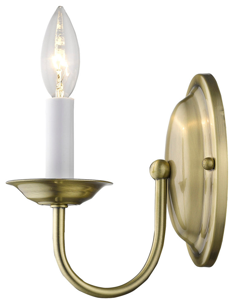 Home Basics Wall Sconce, Antique Brass