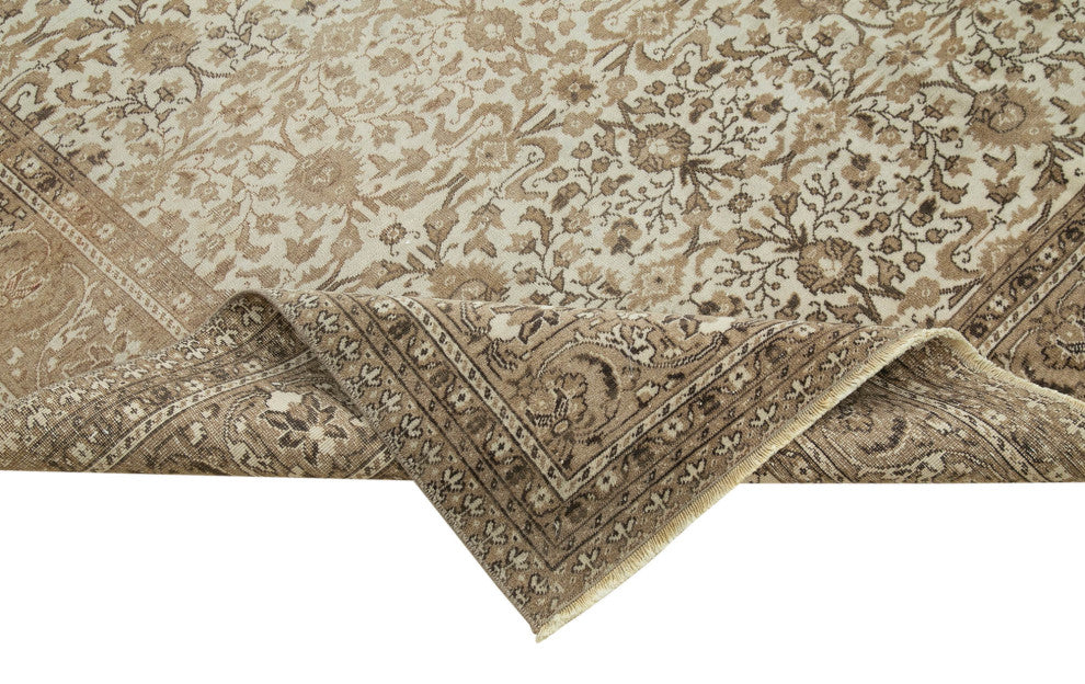 Rug N Carpet - Handwoven Turkish 7' 3'' x 10' 11'' Distressed Area Rug