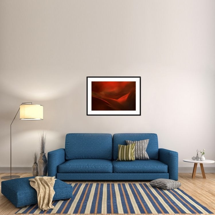 "The Red Valley" Framed Digital Print by Heidi Westum, 44x32"