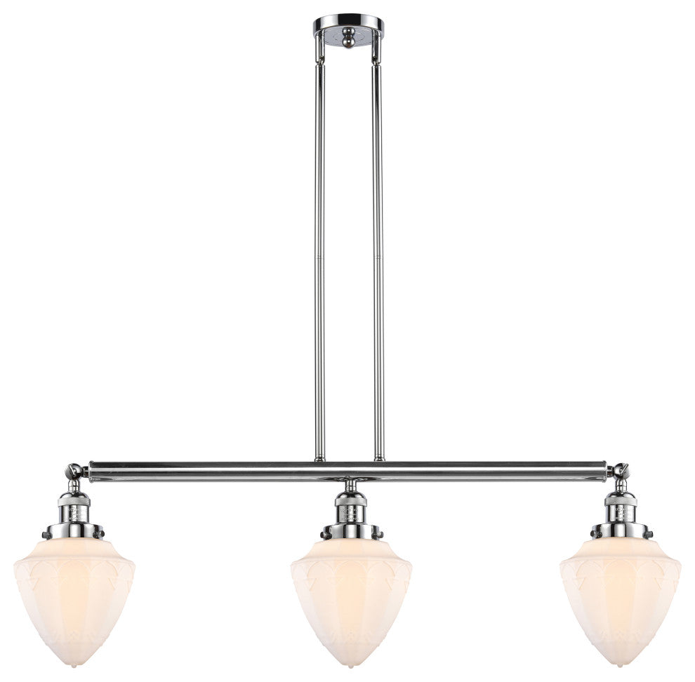 Innovations 213-PC-G661-7-LED 3 Light Island Light, Polished Chrome