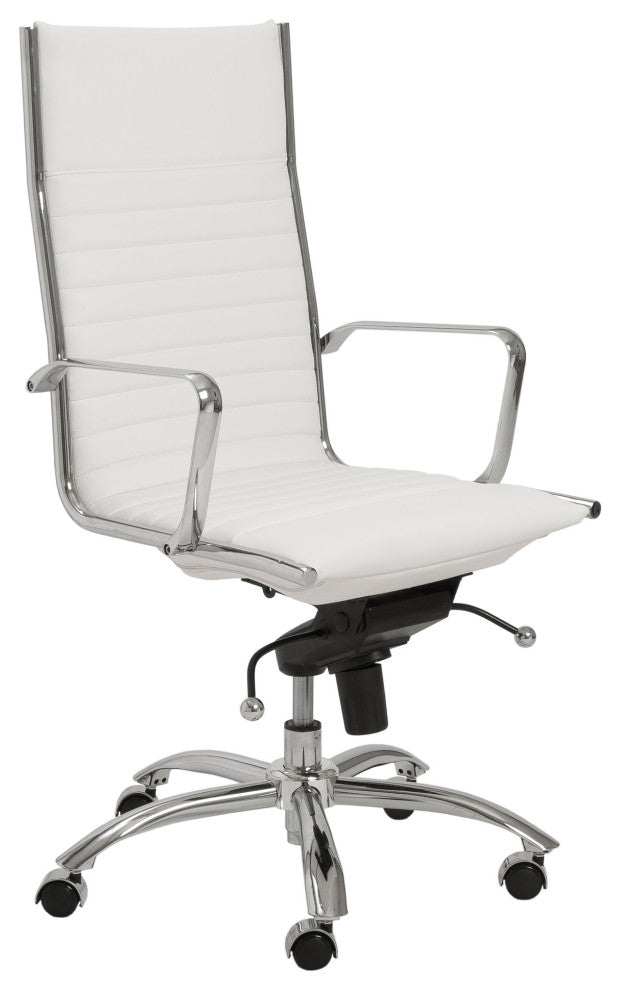 LuvModern Boss Executive Adjustable Swivel Office Chair, White