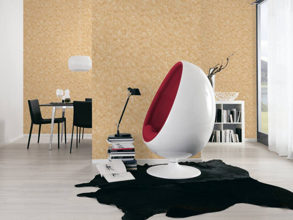 Plain Textured Wallpaper, Random Grainy Spots, 374281, Orange Terracotta, 1 Roll