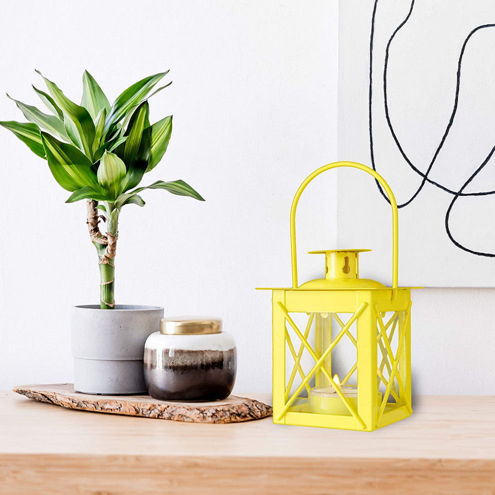 3 Baby Yellow Tealight Lanterns