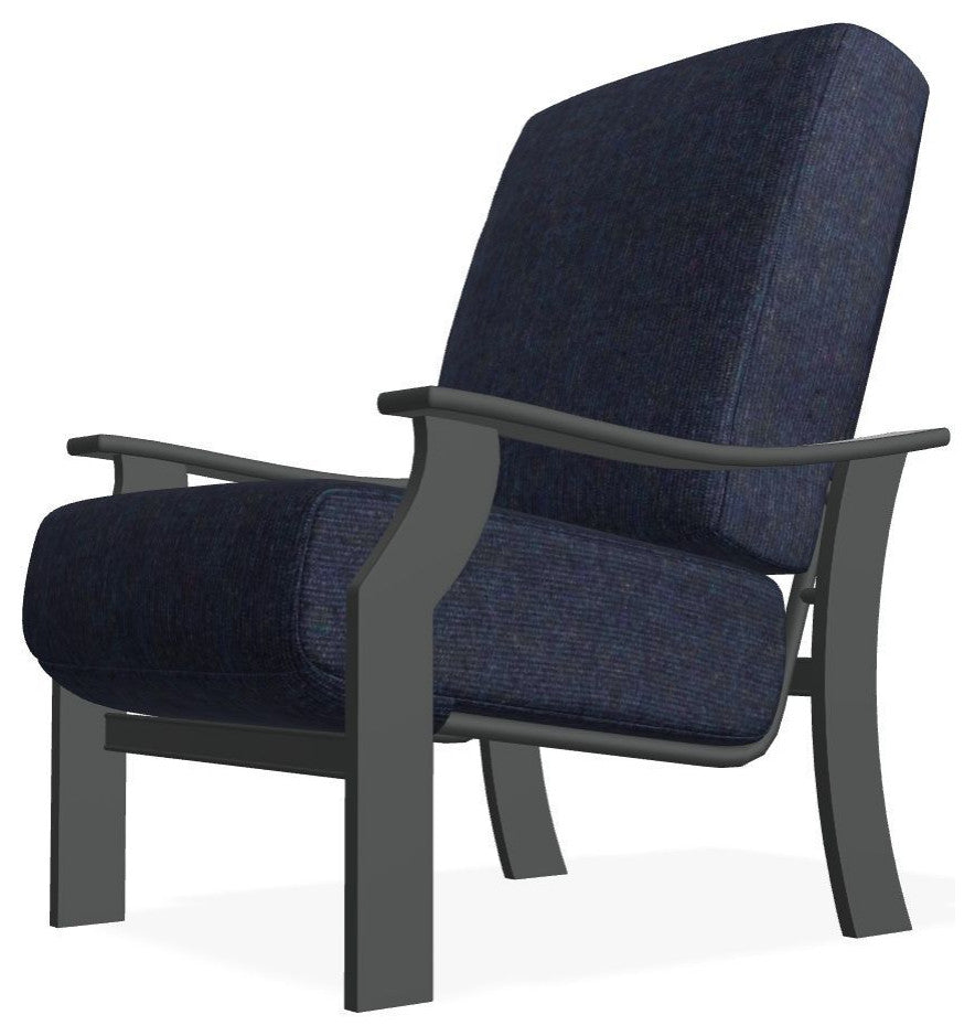 St. Catherine Deep Seat Outdoor Armchair, Indigo/Graphite
