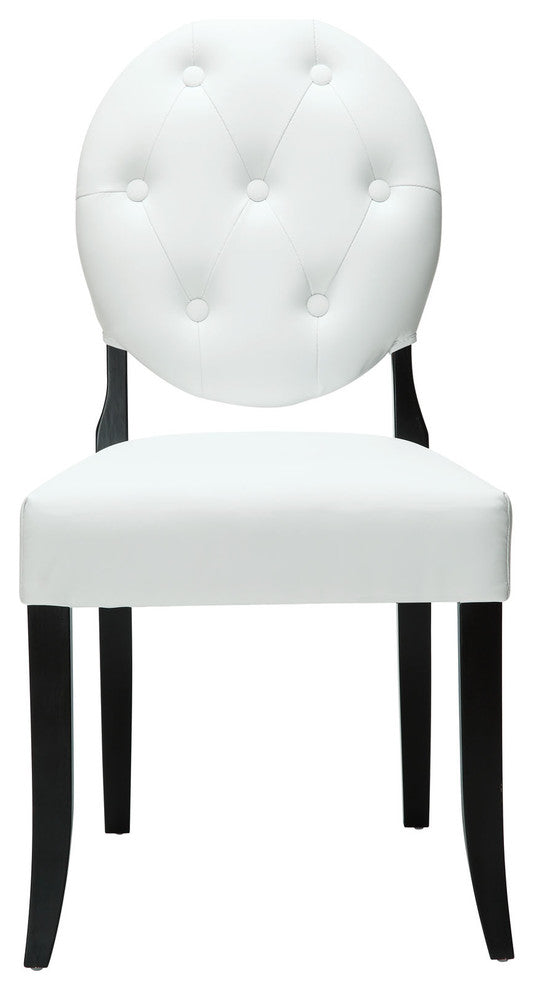Modern Contemporary Kitchen Dining Side Chair White