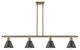 Innovations 516-4I-AB-M8-BK-LED 4-Light Island Light, Antique Brass