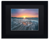 Mathieu Rivrin 'Oceanic Poetry' Matted Framed Art, Black Frame, Black, 14x11