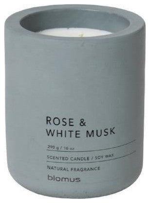 Fraga Candle Large Flintstone/Light Blue Wrose & White Musk Scent