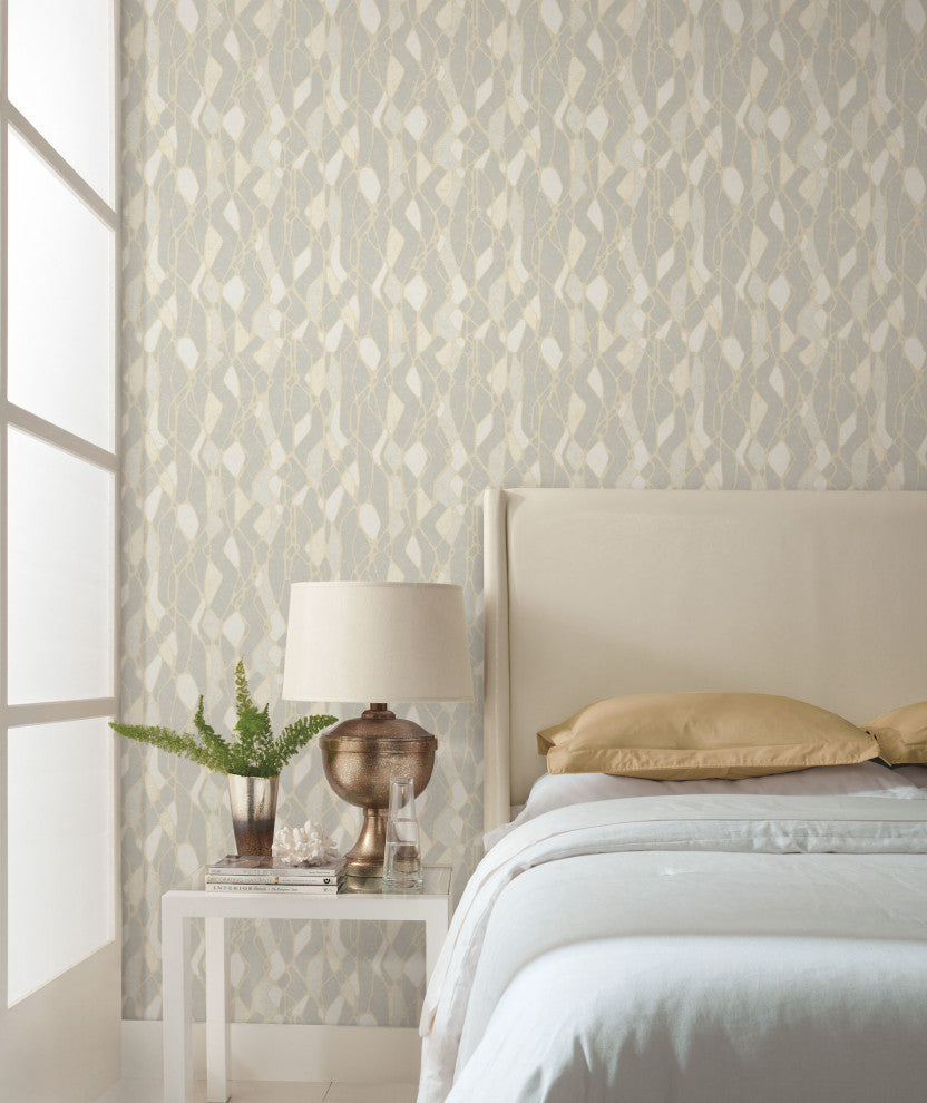 Gray Stained Glass Wallpaper