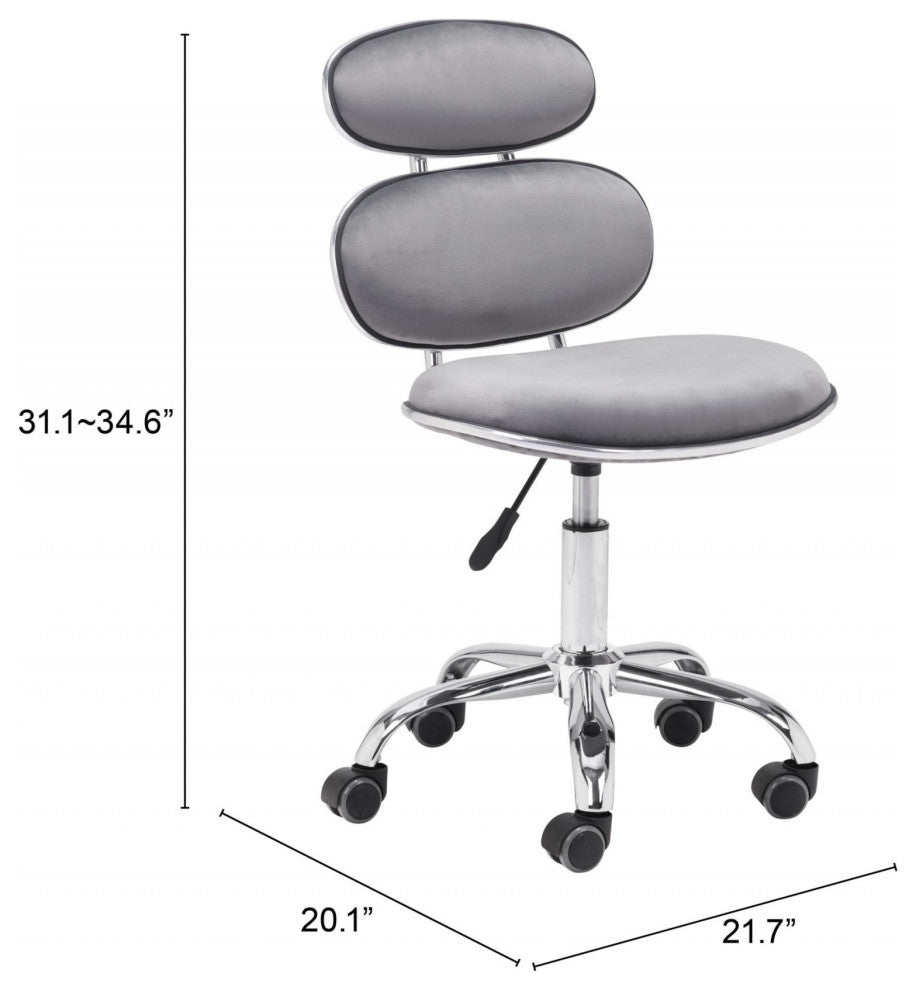 Gray Metro Retro Office Chair