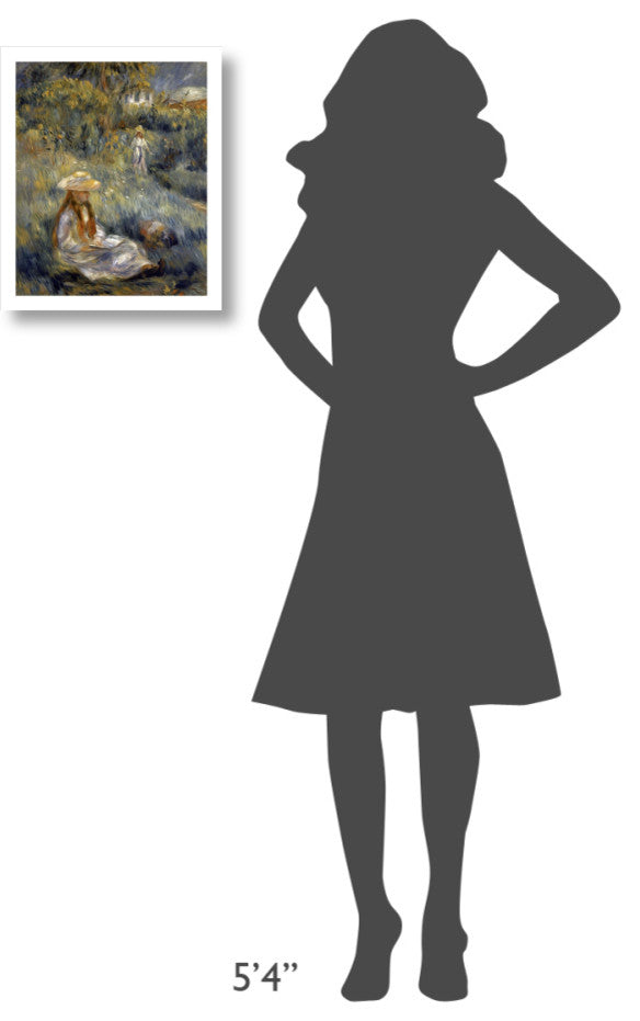 "Garden at Mezy: Mademoiselle Manet" Print by Pierre-Auguste Renoir, 15"x18"