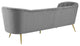 Opportunity Vertical Channel Tufted Curved Performance Velvet Sofa