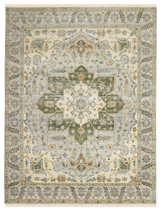 Milano Caly Area Rug, White, 8' x 10', Medallion