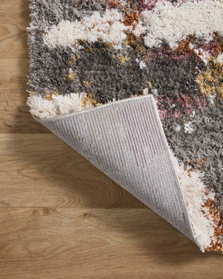 Loloi Levitt Shag Grey / Multi 2'-3" x 4'-0" Accent Rug