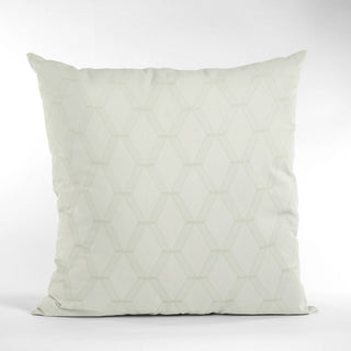 Vanilla Diamond Shiny Fabric With Embroidery Luxury Throw Pillow, Double Sided 2