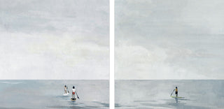 Paddle Boarding Diptych, 24"x12"
