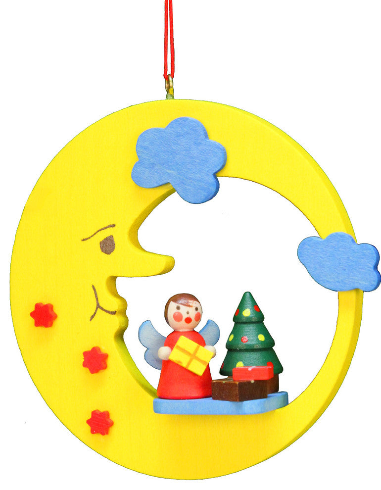 Christian Ulbricht Ornament- Angel With Tree In Moon
