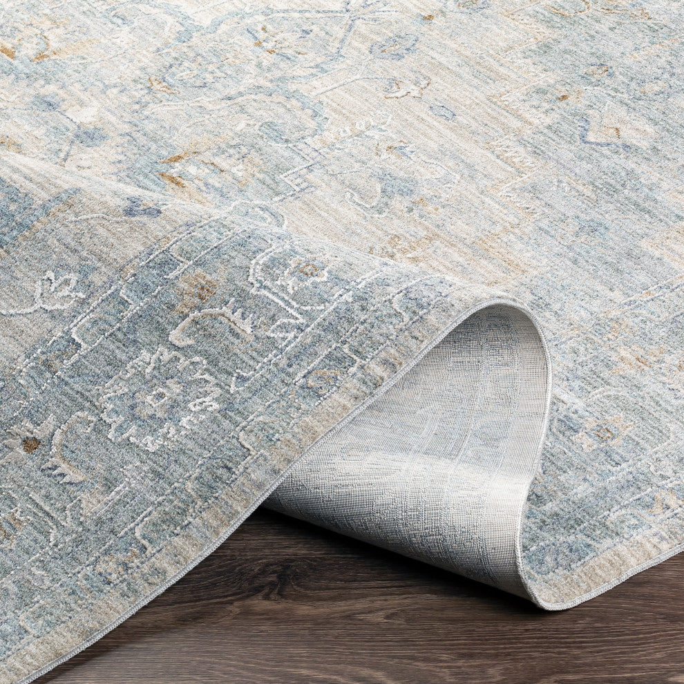 Avant Garde AVT-2302 Traditional Light Blue 6'7"x9'6" Area Rug