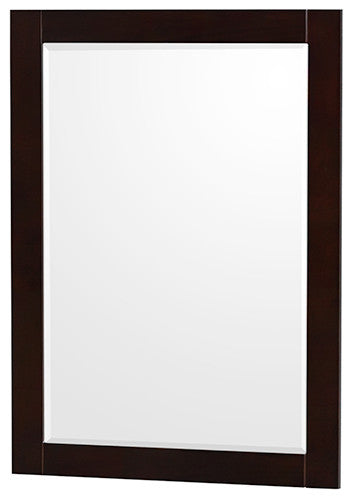 Sheffield 80" Espresso Double Vanity, White Cultured Marble Top, 24" Mirrors