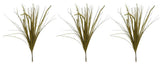 3 Pieces 28" Glitter Grass Bush Christmas Spray, Gold