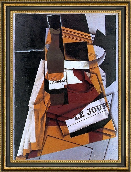 Juan Gris Bottle- Newspaper Fruit Bowl