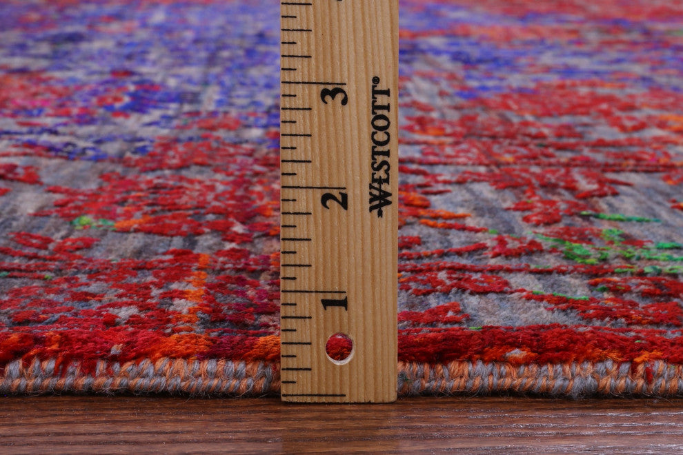 Hand Knotted Wool & Silk Persian Rug 8' 0" X 10' 3" - Q13496