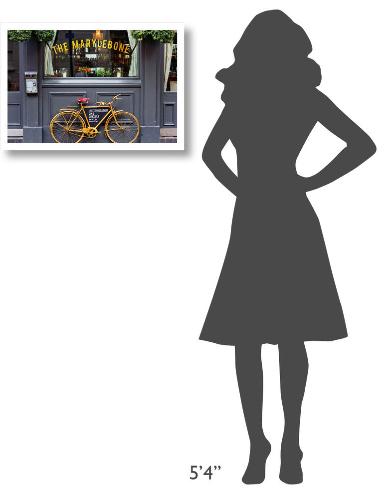 "Marylebone Bike" Digital Paper Print by Keri Bevan, 26"x18"