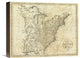 "Map of the United States of America, 1796" Canvas Giclee by John Reid, 16"x13"