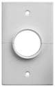 Single Gang Wall Plate With 1-3/8" Hole, White