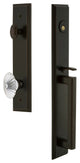 Carre' 1-Piece Dummy Handleset, D Grip and Burgundy, Timeless Bronze, 848937