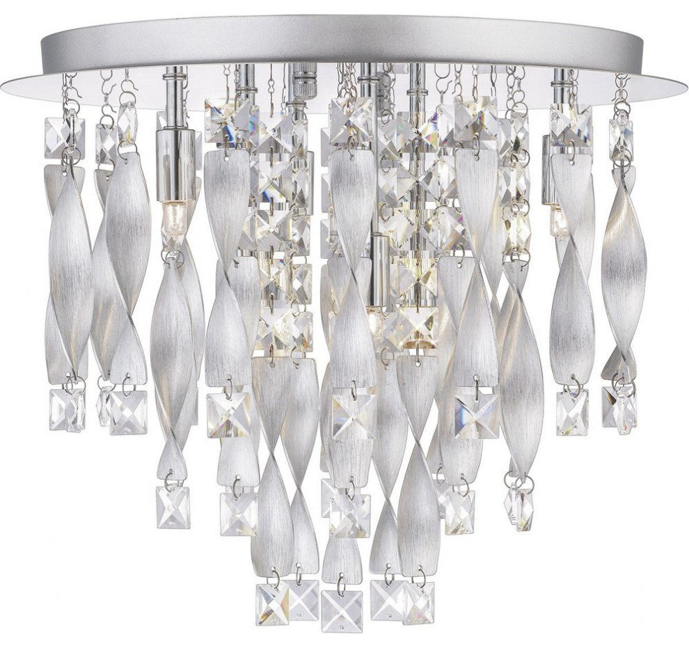 Quoizel PCTK1616C Six Light Flush Mount, Polished Chrome Finish