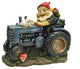 Garden on Tractor Gnome Statue
