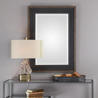 Uttermost - 09377 - Mirror - Staveley - Rustic Black