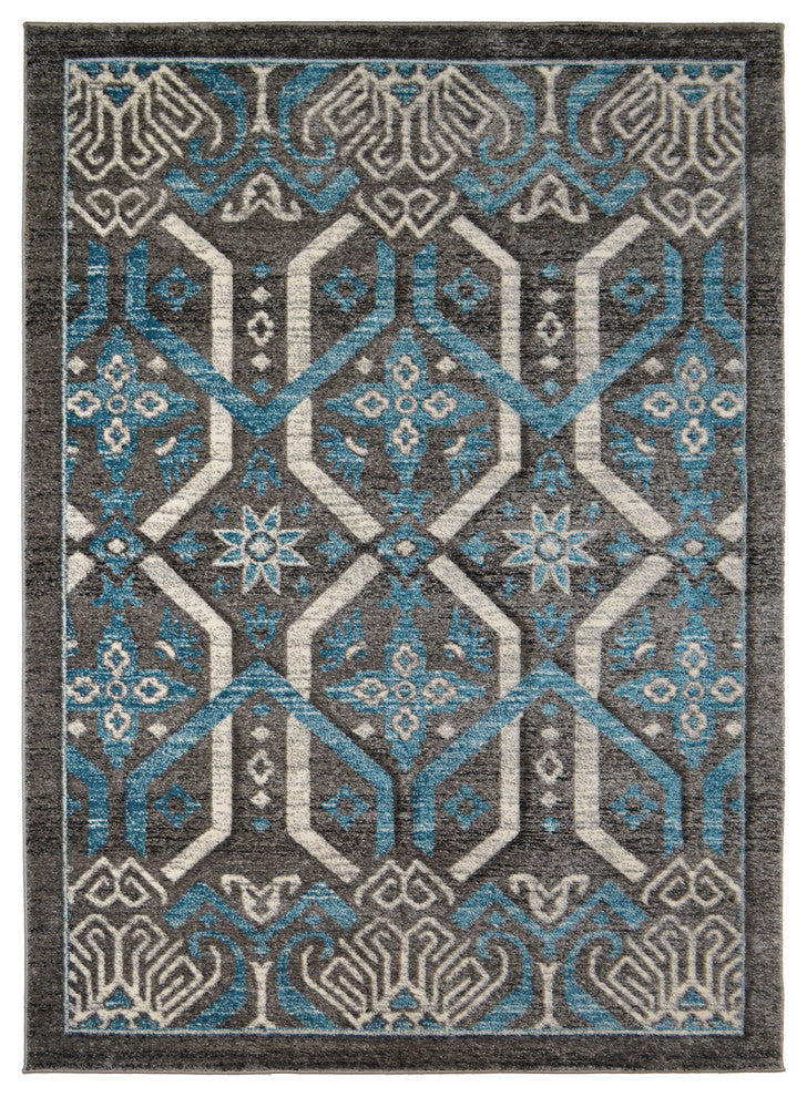Axel Tribeca Contemporary Area Rug, Gray, 7'10"x9'10"