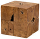 Kamilla Natural Brown Teak Root End Table