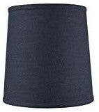 10"x12"x12" Parchment Drum Lampshade, Textured Slate Blue