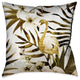 Golden Flamingo Outdoor Decorative Pillow, 20"x20"