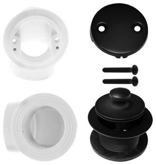 Twist & Close Sch. 40 PVC Plumber'S Pack With Two-Hole Elbow In Polished Chrome,