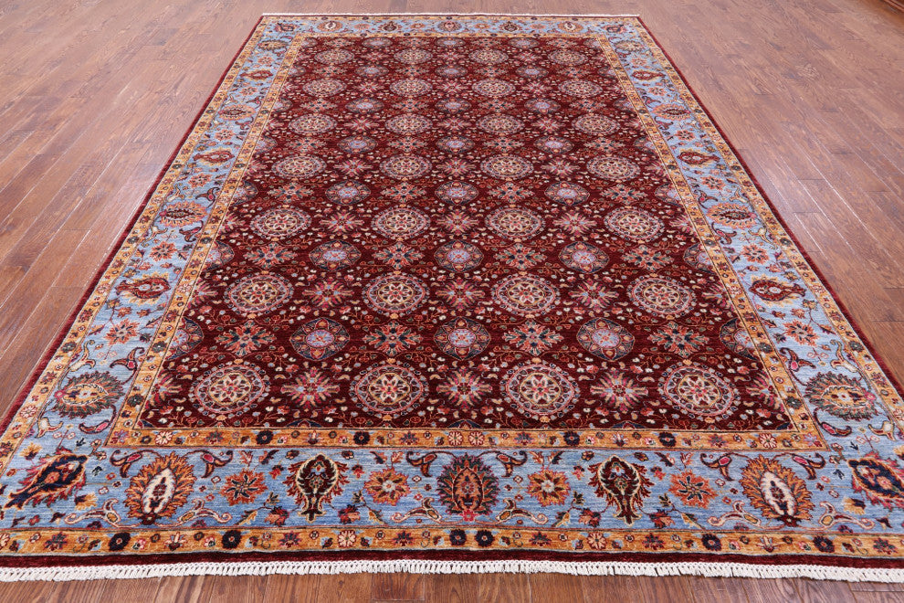 Hand-Knotted Persian Tabriz Wool Rug 9' 0" X 11' 10" - Q12910