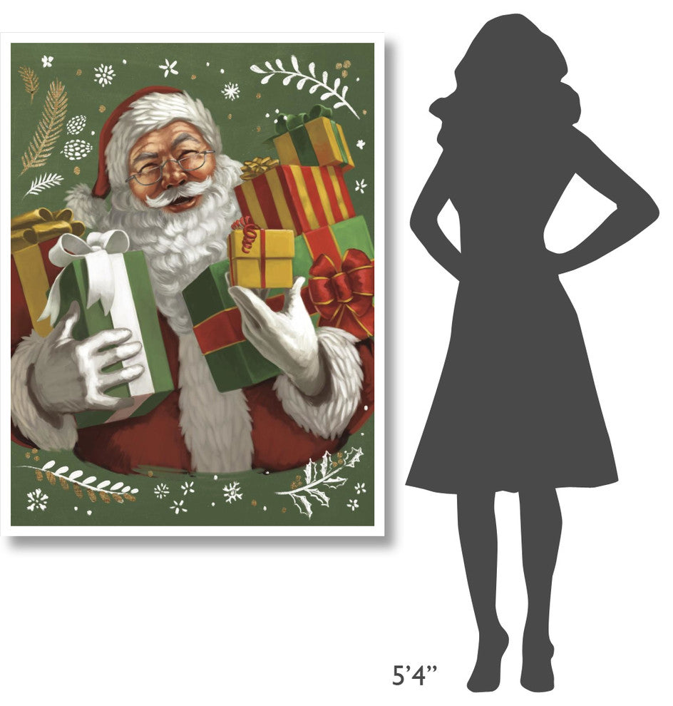 "Santas List IV Crop" Digital Paper Print by Janelle Penner, 38"x50"