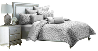 Canterbury 7-Piece Queen Comforter Set - Silver