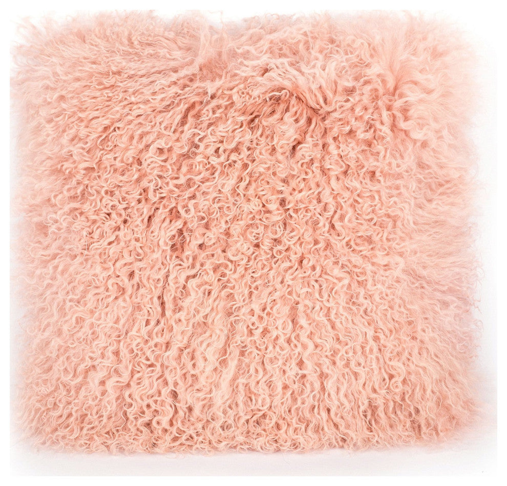 Tibetan Sheep Blush Pillow - Blush