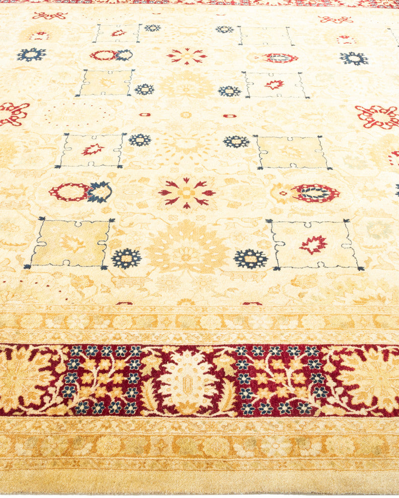 Jack, One-of-a-Kind Hand-Knotted Area Rug, Ivory, 8' 2"x10' 2"