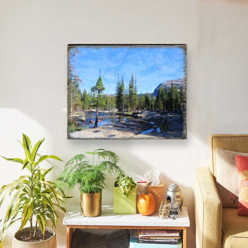 In the Mountains Art Wooden Wall Art, X-Large 36x24