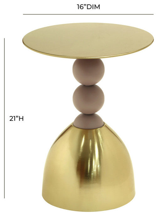 Daleyza Gold Side Table