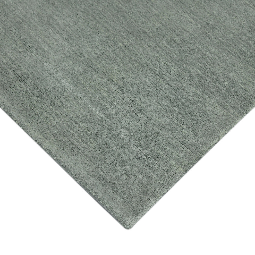 Arizona Rye Area Rug, Gray, 8' x 10', Solid